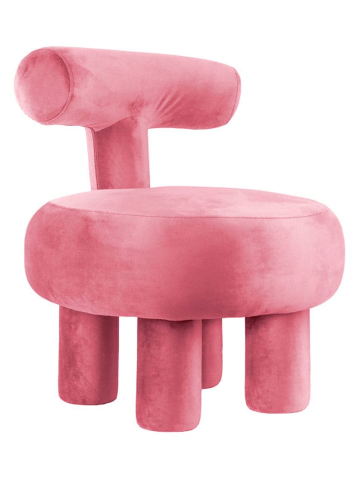 Leitmotiv Hocker "Abrazo" w kolorze jasnoróżowym - wys. 67 x Ø 58 cm rozmiar: onesize