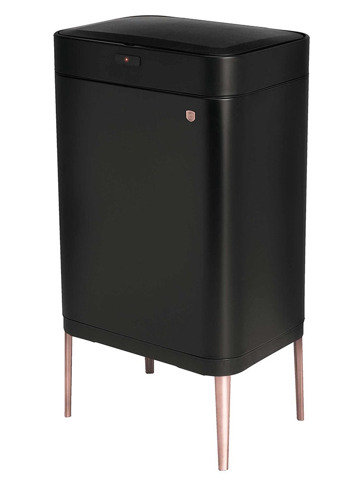 Berlinger Haus Kosz na śmieci w kolorze różowozłoto-czarnym z czujnikiem - 60 l rozmiar: onesize