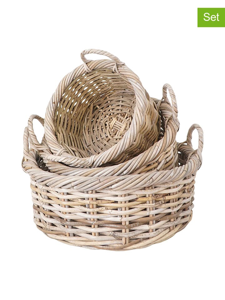 House Nordic Kosze (3 szt.) w kolorze jasnobrązowym rozmiar: onesize