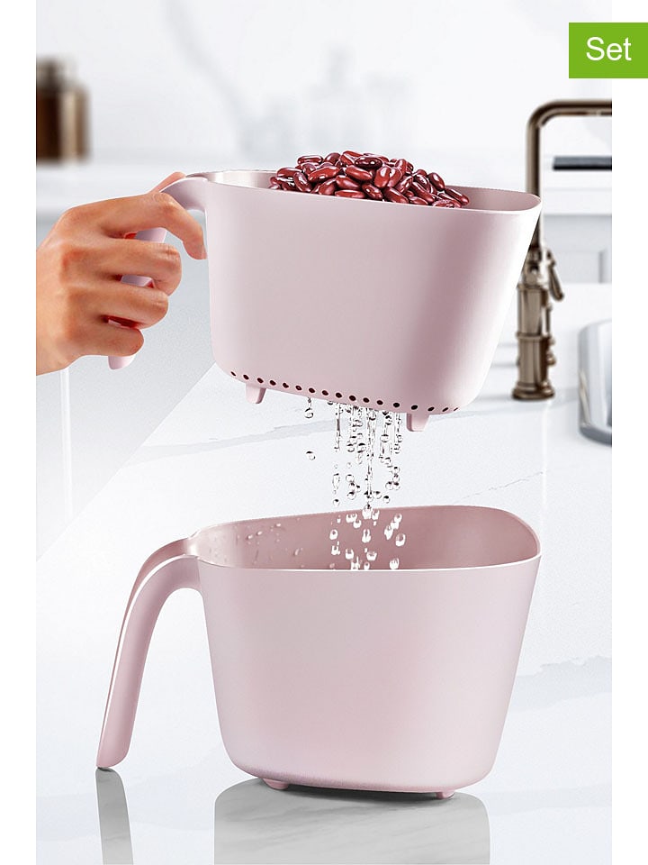 Violeta Home 2-częściowy zestaw w kolorze jasnoróżowym - 24 x 21 x 14 cm rozmiar: onesize