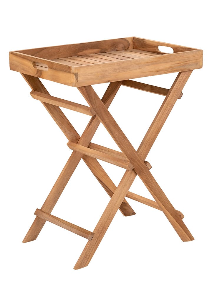 House Nordic Stolik 2w1 w kolorze jasnobrązowym - 39 x 49,5 x 29 cm rozmiar: onesize