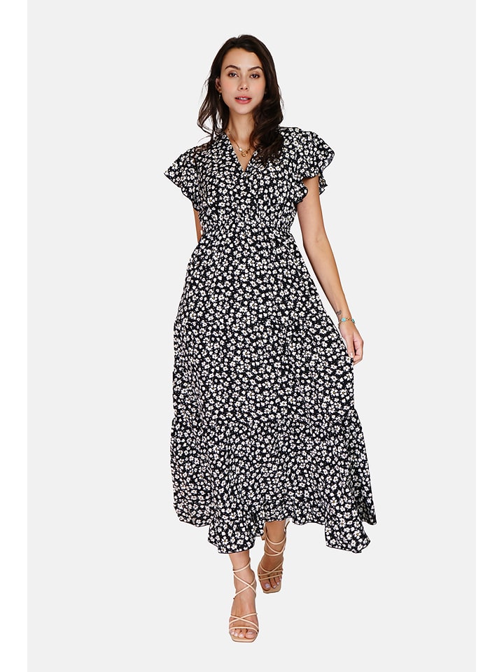 ASSUILI Sukienka w kolorze czarno-białym rozmiar: 38