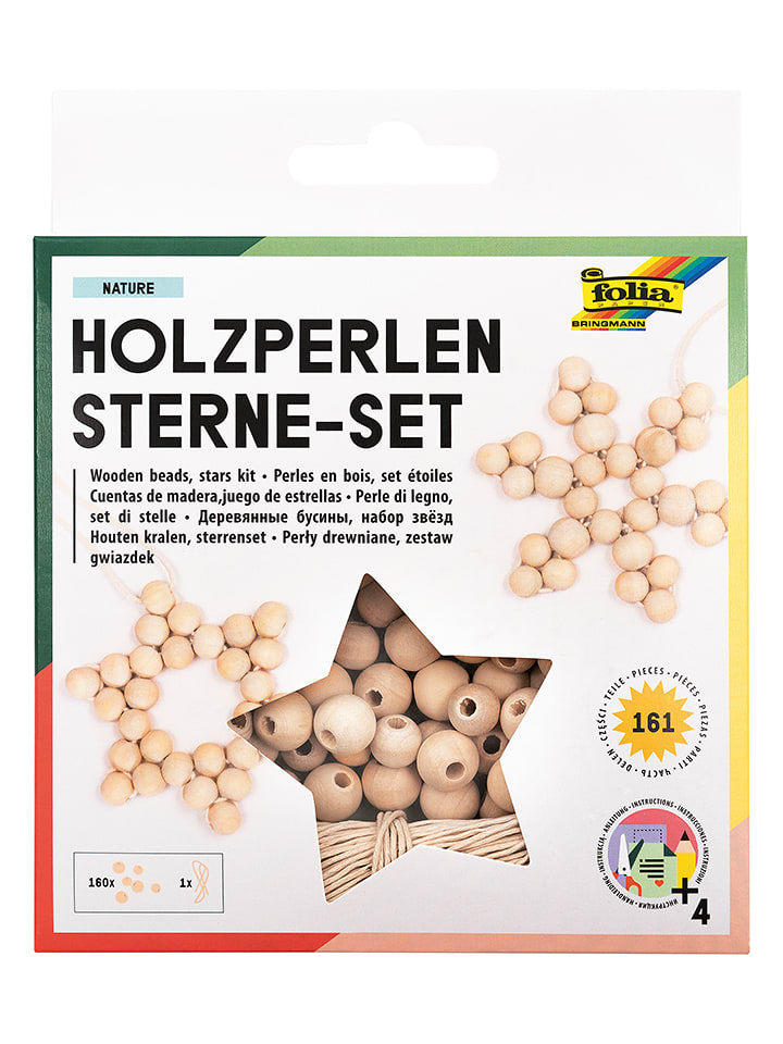 folia PAPER 161-częściowy zestaw gwiazd w kolorze jasnobrązowym rozmiar: onesize