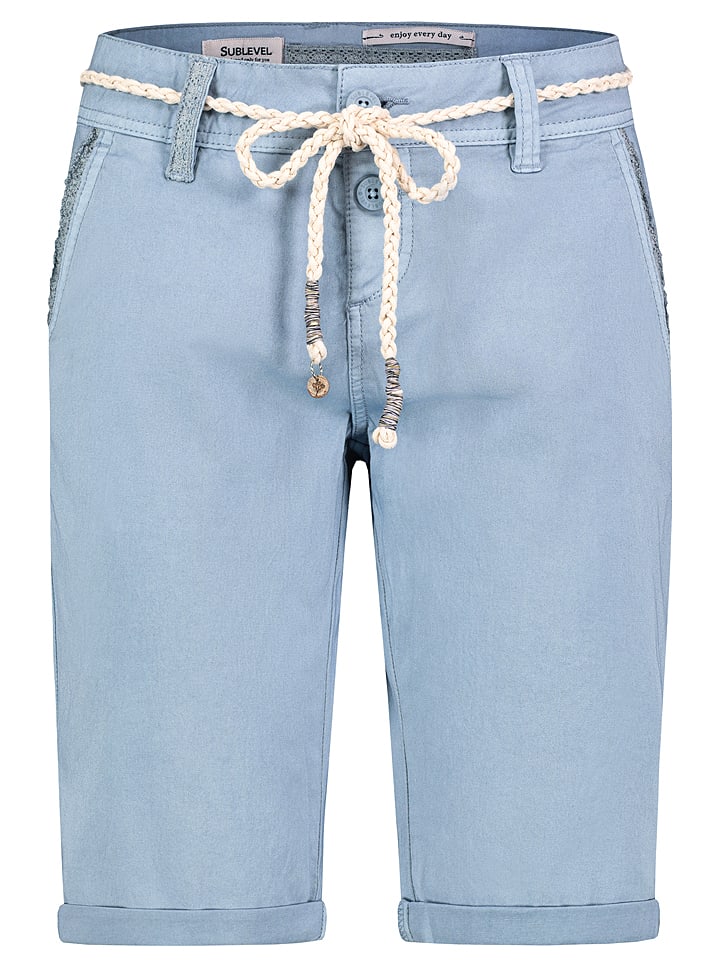 Sublevel Bermudy "Sublevel" w kolorze błękitnym rozmiar: XS