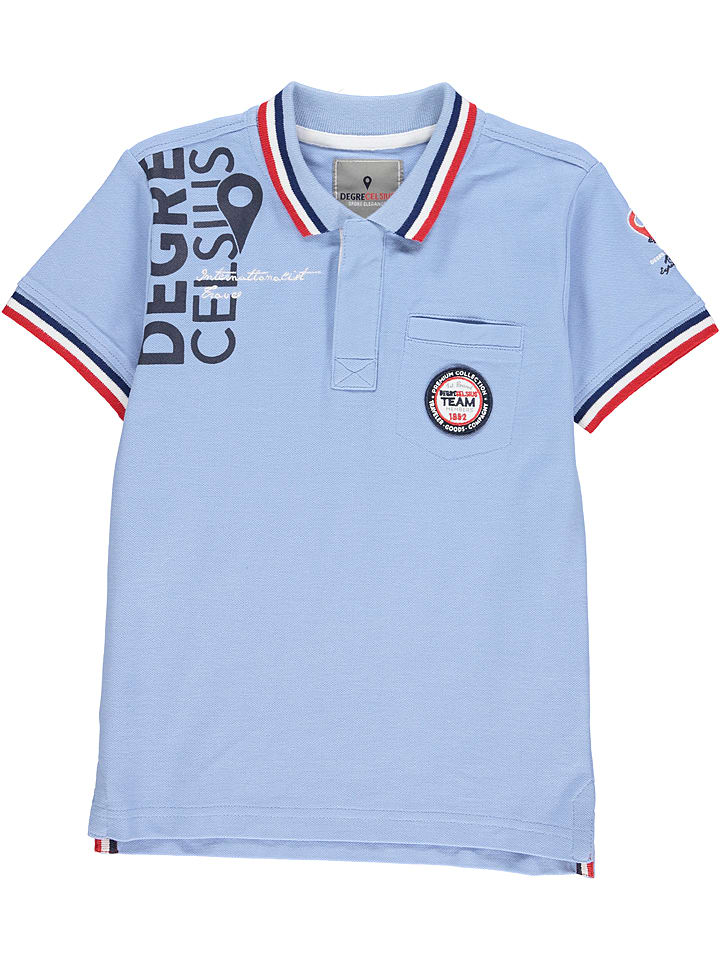 Degré Celsius Koszulka polo w kolorze błękitnym rozmiar: 176