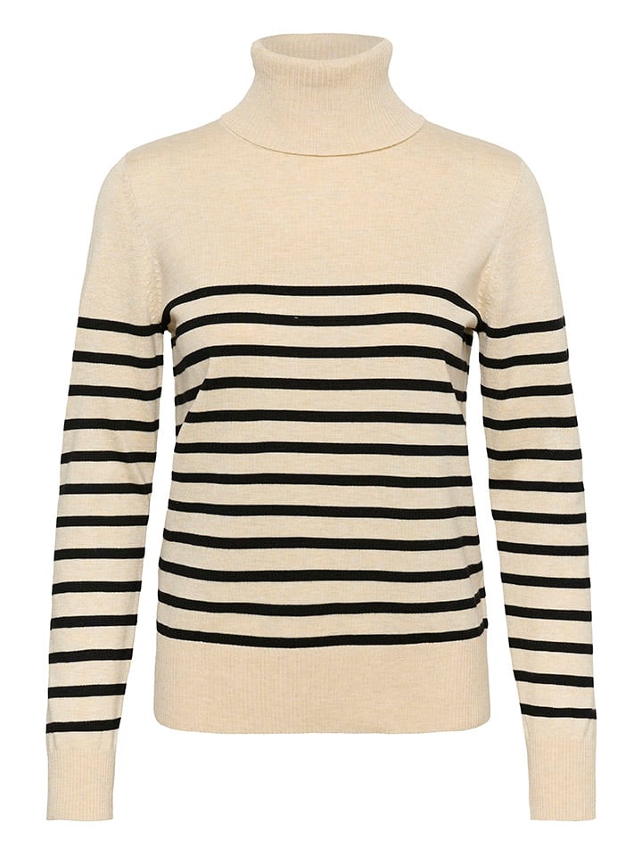 SAINT TROPEZ Golf w kolorze beżowym rozmiar: L