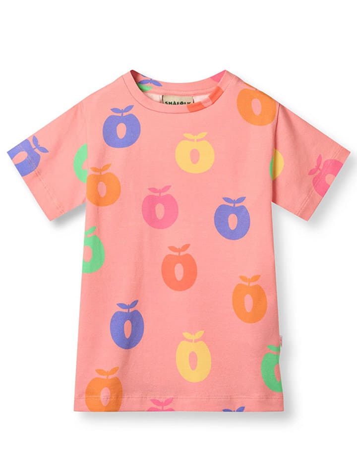 Småfolk Koszulka w kolorze pomarańczowym ze wzorem rozmiar: 122/128