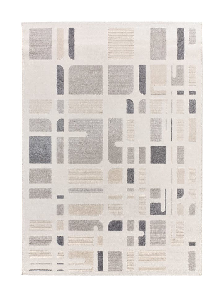 Atticgo Dywan "Flora" w kolorze kremowo-szarym rozmiar: 80x150 cm