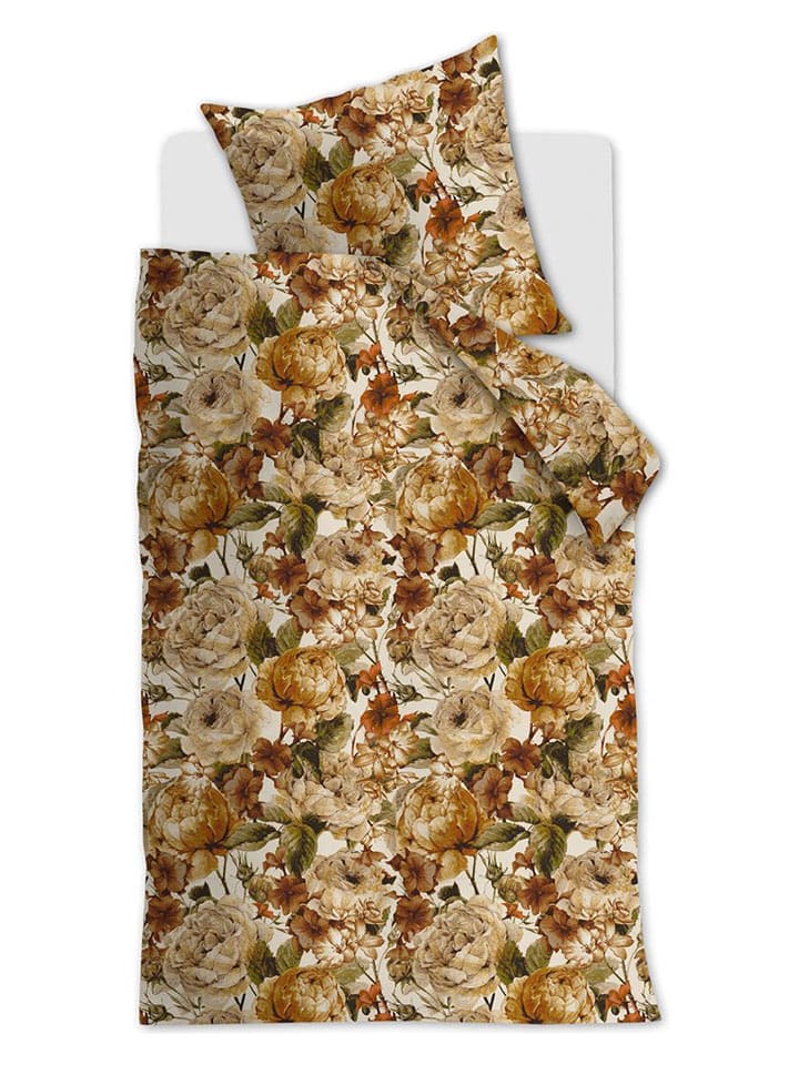 At Home Komplet pościeli "Decorate" w kolorze musztardowym rozmiar: 155x220 cm