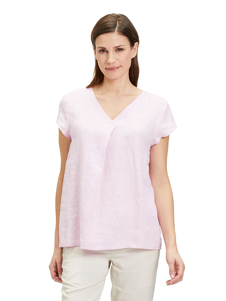 CARTOON Lniana bluzka w kolorze jasnoróżowym rozmiar: 36