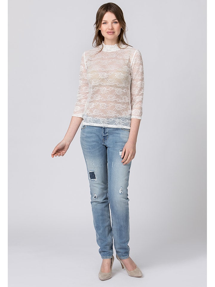 Stockerpoint Bluzka "Molly" w kolorze kremowym rozmiar: M