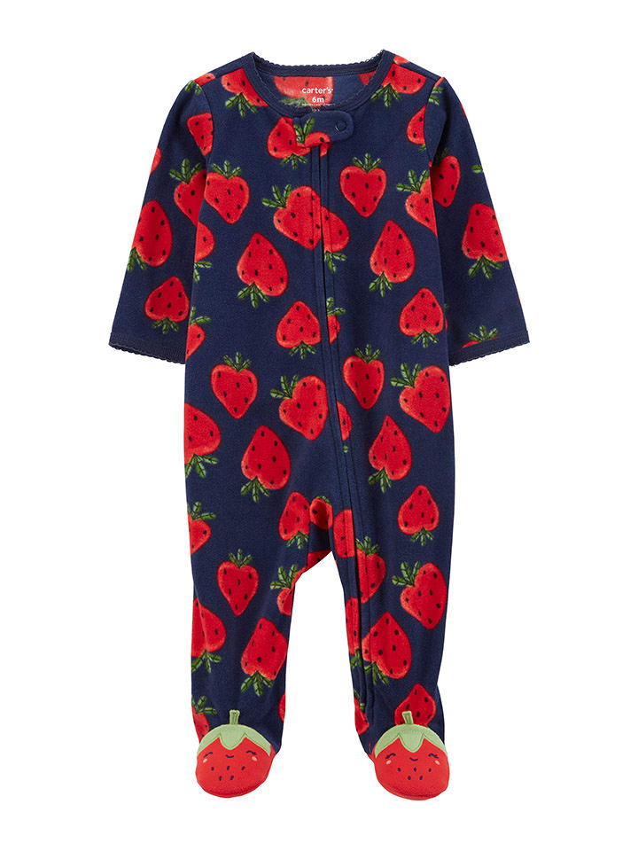 carter's Śpioszki w kolorze czerwono-granatowym rozmiar: 68