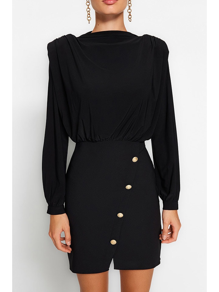 trendyol Sukienka w kolorze czarnym rozmiar: 36