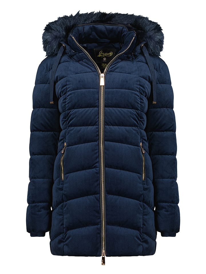 Geographical Norway Płaszcz pikowany "Bilove" w kolorze granatowym rozmiar: S