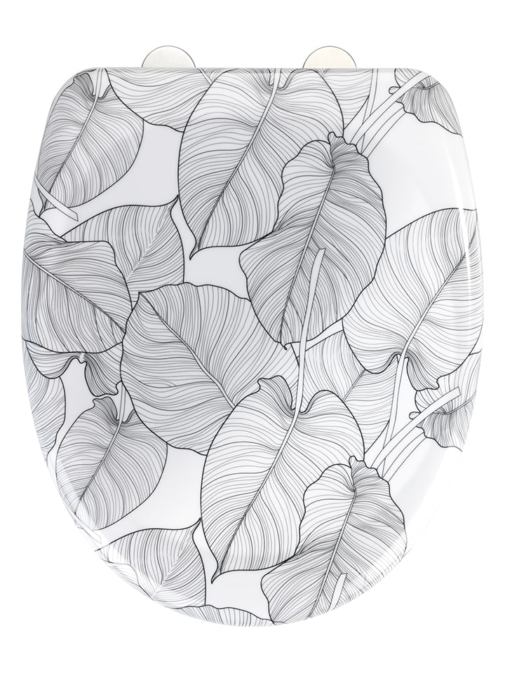 Wenko Automatyczna deska WC "Samoa" w kolorze szaro-białym rozmiar: onesize