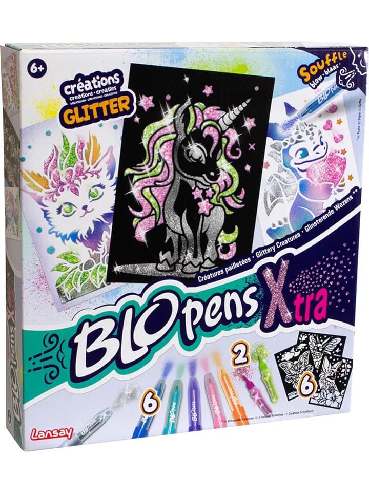 BloPens Zestaw pisaków "X-TRA Glitter Animals" w sprayu - 6+ rozmiar: onesize