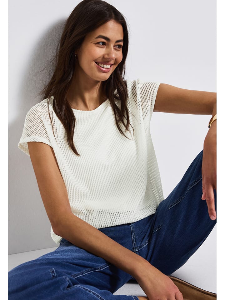 Street One Koszulka w kolorze białym rozmiar: 40