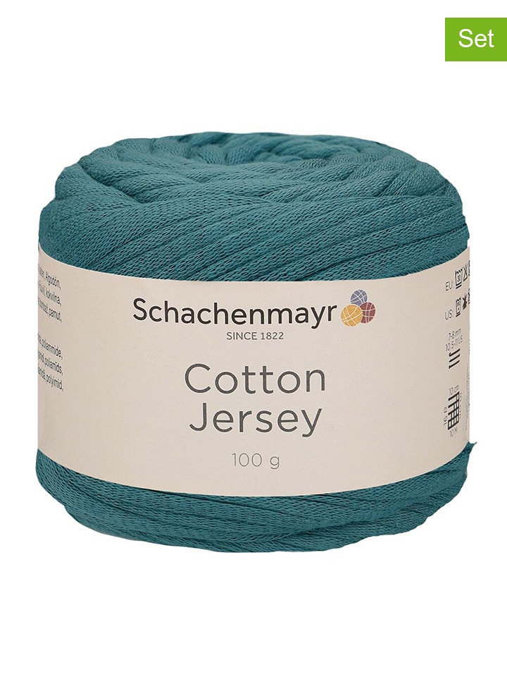 Schachenmayr since 1822 Mieszana przędza bawełniana (9 szt.) w kolorze turkusowym - 9 x 100 g rozmiar: onesize
