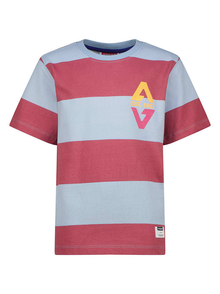 Vingino Koszulka w kolorze błękitno-czerwonym rozmiar: 140