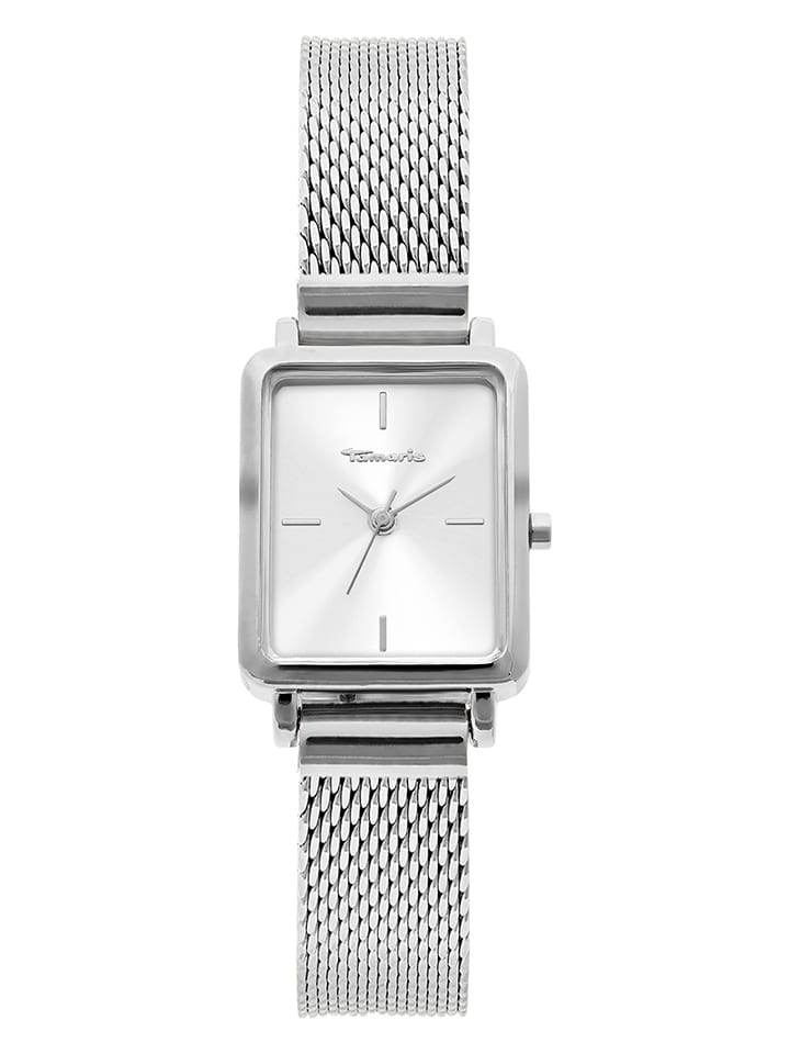 Tamaris Zegarek kwarcowy w kolorze srebrno-białym rozmiar: onesize