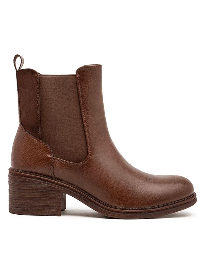 Foreverfolie Botki w kolorze jasnobrązowym rozmiar: 36