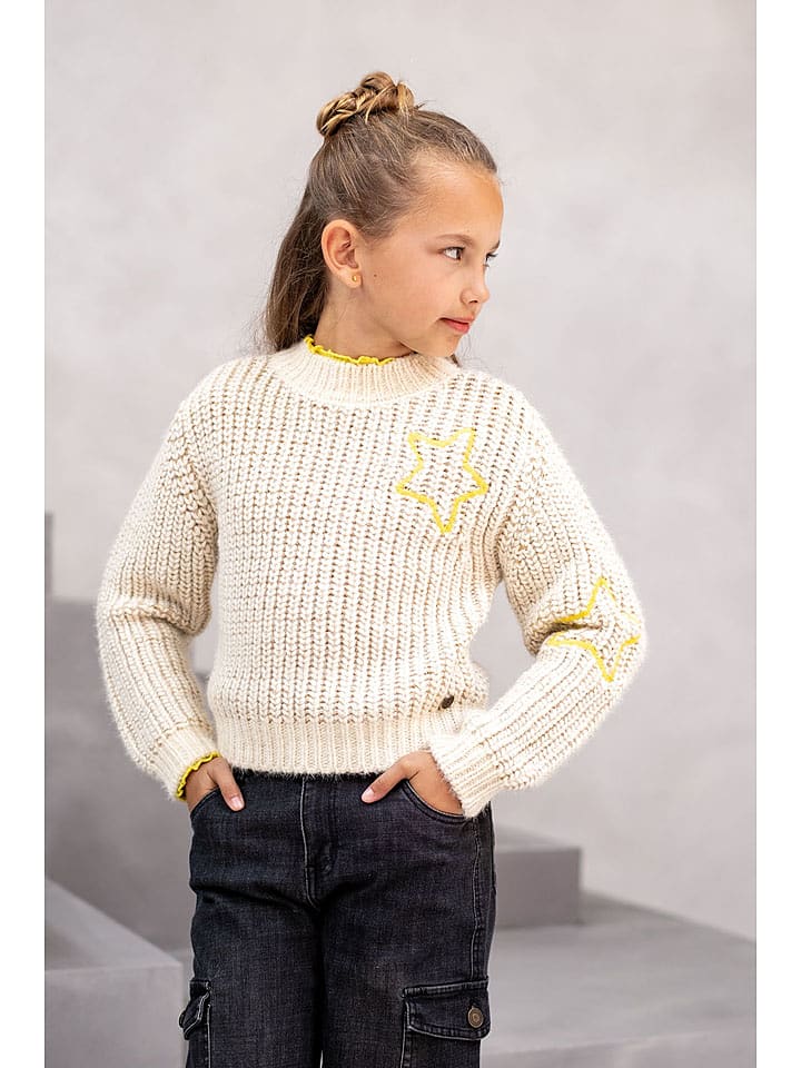 Like Flo Sweter w kolorze beżowym rozmiar: 146/152