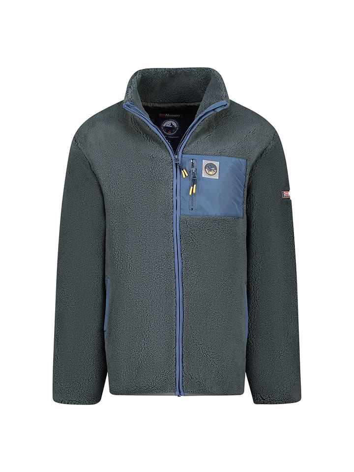 Geographical Norway Kurtka polarowa "Urock" w kolorze niebiesko-antracytowym rozmiar: 128