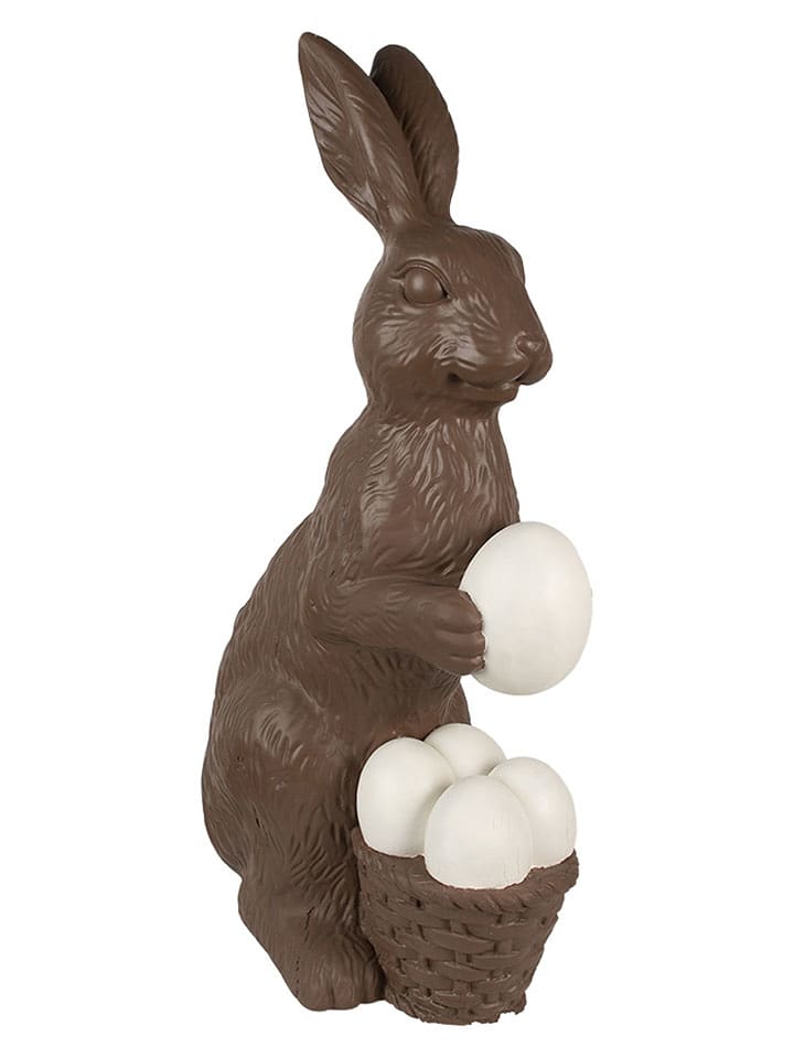 Clayre & Eef Figurka dekoracyjna w kolorze brązowo-białym - 47 x 82 x 25 cm rozmiar: onesize