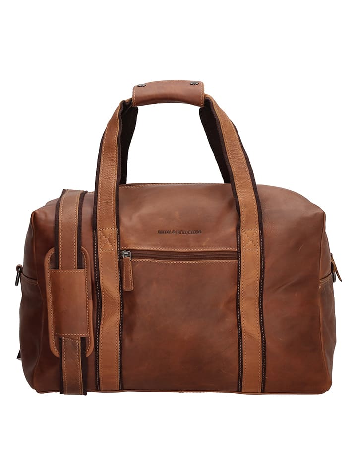 HIDE & STITCHES Torba podróżna w kolorze jasnobrązowym - 37 x 20 x 38 cm rozmiar: onesize