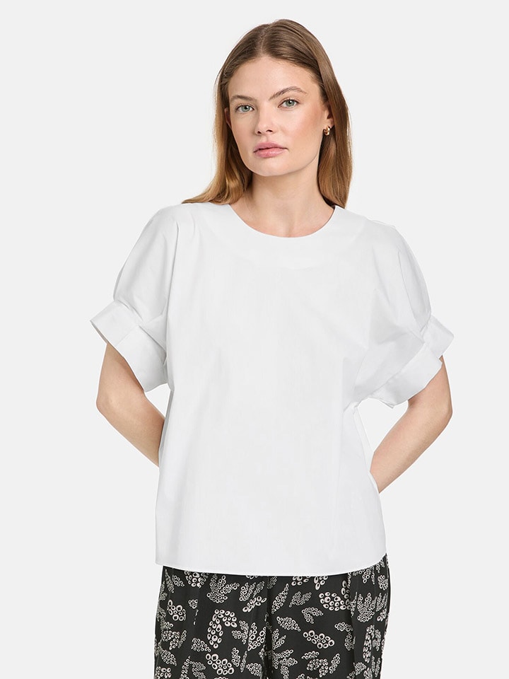 TAIFUN Bluzka w kolorze białym rozmiar: 38