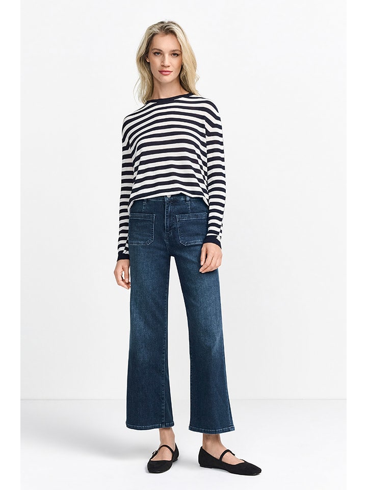 Rich & Royal Sweter w kolorze biało-czarnym rozmiar: M