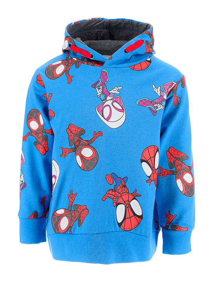 Spidey and his amazing friends Bluza "Spidey i super-kumple" w kolorze niebiesko-czerwonym rozmiar: 92