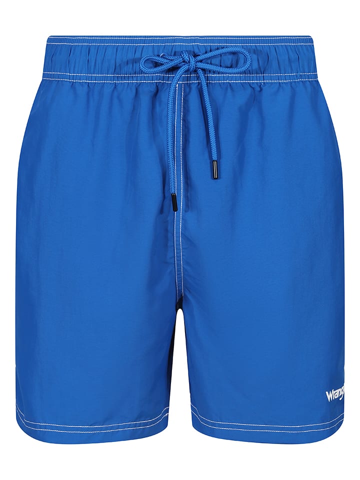 Wrangler Szorty kąpielowe "Lima" w kolorze niebieskim rozmiar: L
