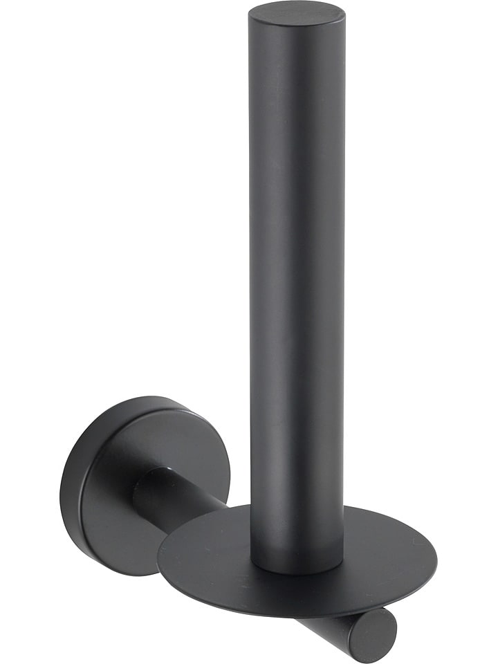 Wenko Uchwyt "Bosio" w kolorze czarnym na papier toaletowy - 8 x 18 x 12,5 cm rozmiar: onesize