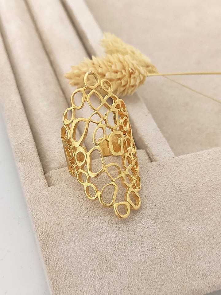 Nakkash Pozłacany pierścionek rozmiar: onesize