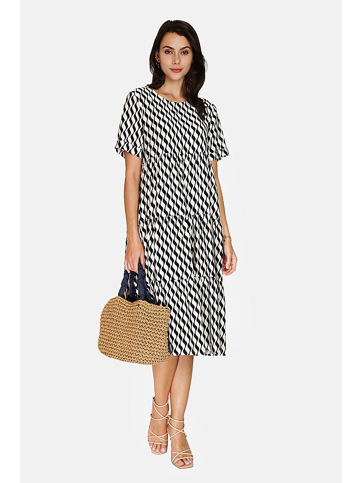 Le Jardin du Lin Sukienka w kolorze czarno-białym rozmiar: 36