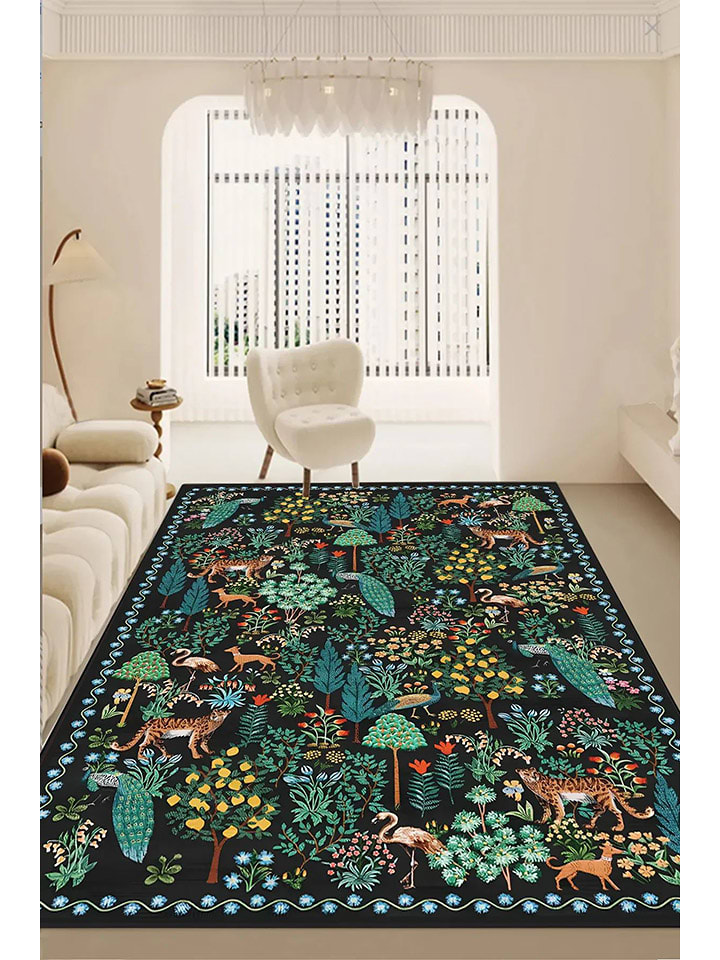 Conceptum Hypnose Dywan "Forest" w kolorze czarno-zielonym rozmiar: 80x300 cm