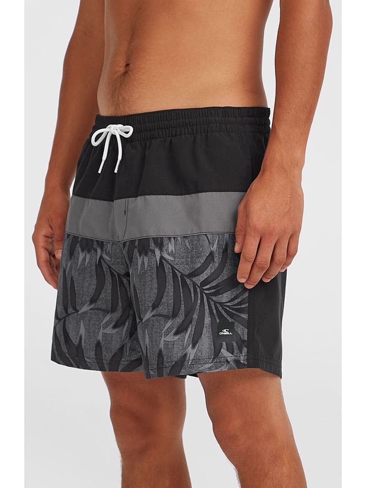 O'Neill Szorty kąpielowe "Cali" w kolorze czarno-antracytowym rozmiar: XS