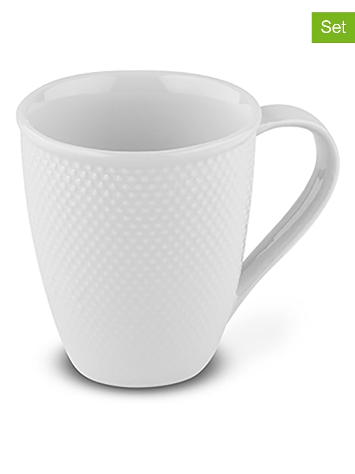 Laguiole Kubki jumbo (6 szt.) "Serenity" w kolorze białym - 447 ml rozmiar: onesize