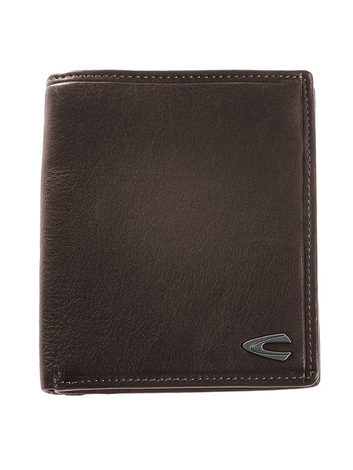 Camel Active Skórzany portfel "Vegas" w kolorze ciemnobrązowym - 10,7 x 12,7 x 2 cm rozmiar: onesize