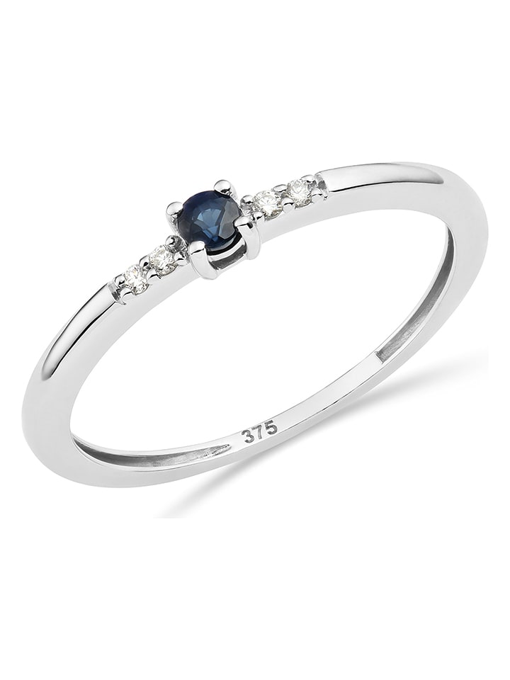 Revoni Złoty pierścionek z diamentami rozmiar: 58