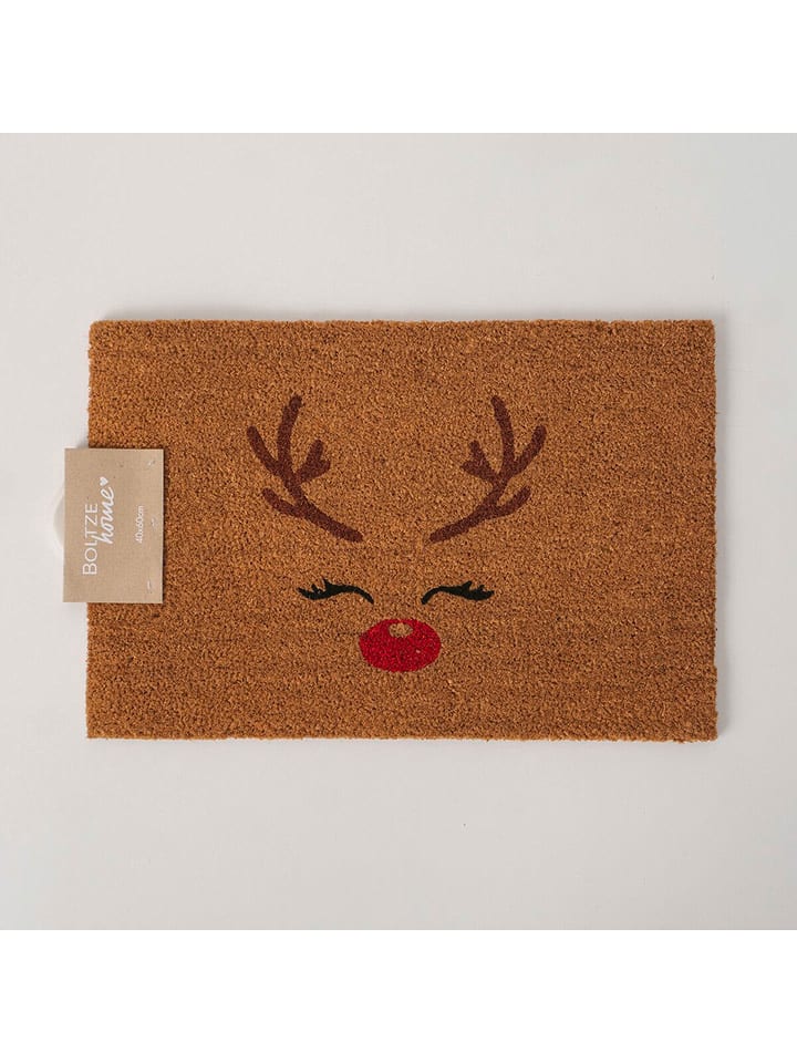 Boltze Wycieraczka w kolorze jasnobrązowym z włókna kokosowego - 60 x 40 cm rozmiar: onesize