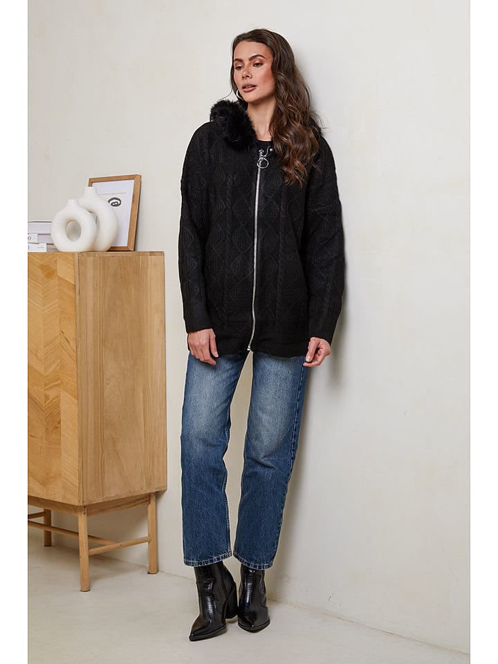 Soft Cashmere Kardigan w kolorze czarnym rozmiar: 38/40