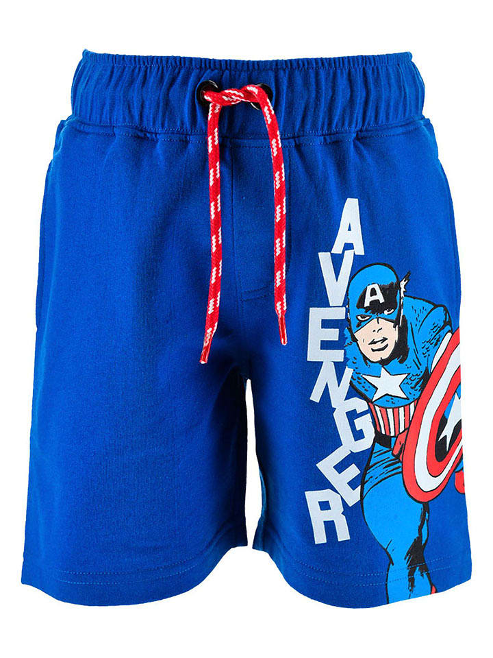 Avengers Szorty "Avengers Classic" w kolorze niebieskim ze wzorem rozmiar: 116