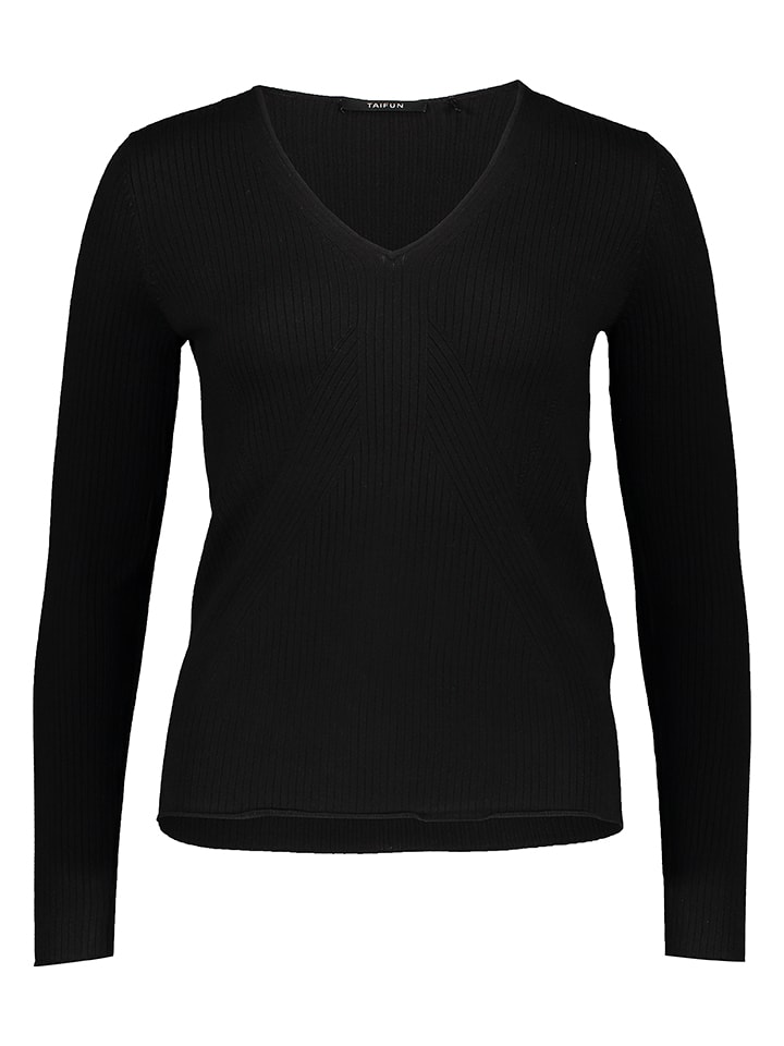 TAIFUN Sweter w kolorze czarnym rozmiar: 36