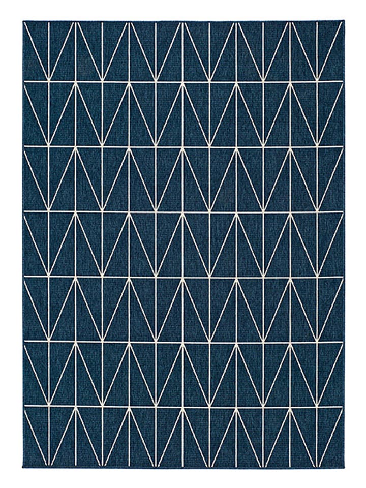 Atticgo Dywan zewnętrzny "Nicol" w kolorze granatowym ze wzorem rozmiar: 135x190 cm