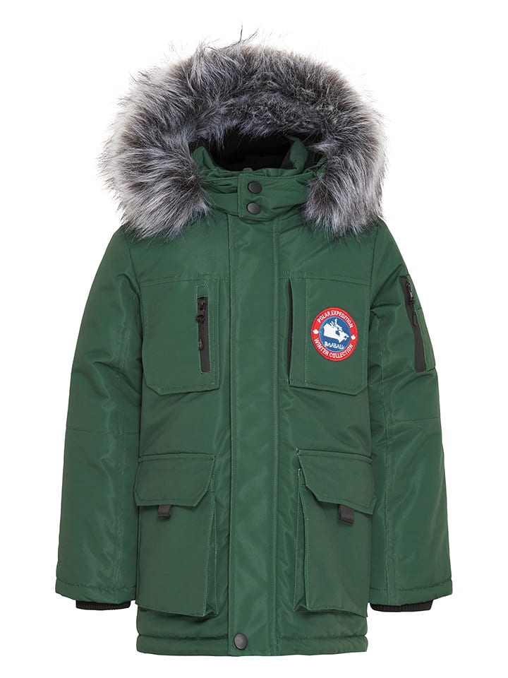 HULABALU Parka zimowa "Nordic" w kolorze zielonym rozmiar: 158/164
