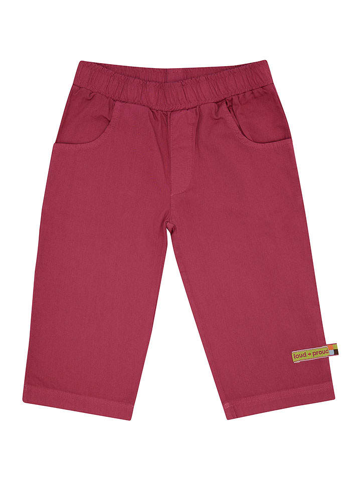 loud + proud Spodnie w kolorze czerwonym rozmiar: 122/128
