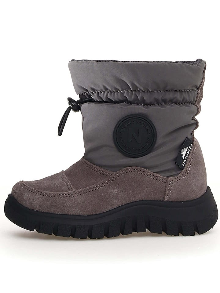Naturino Botki zimowe "Varna 2" w kolorze szarym rozmiar: 32