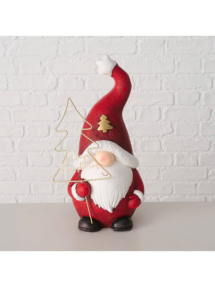 Boltze Figurka dekoracyjna "Georg" w kolorze czerwono-białym - wys. 40 cm rozmiar: onesize